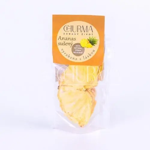 CHURMA Sušené ananasové plátky 25 g