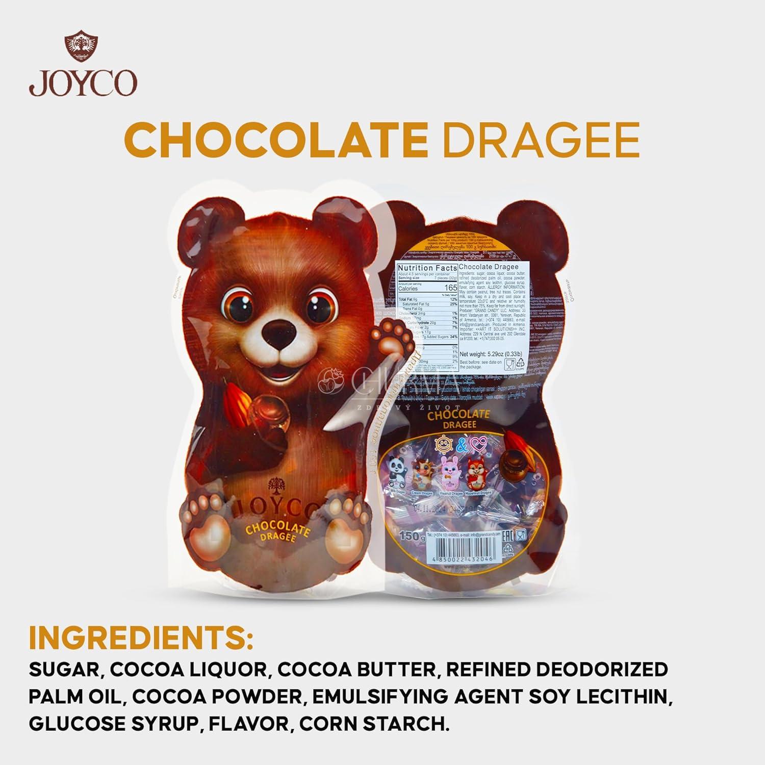 JOYCO Čokoládové dražé MEDVÍDEK 150g