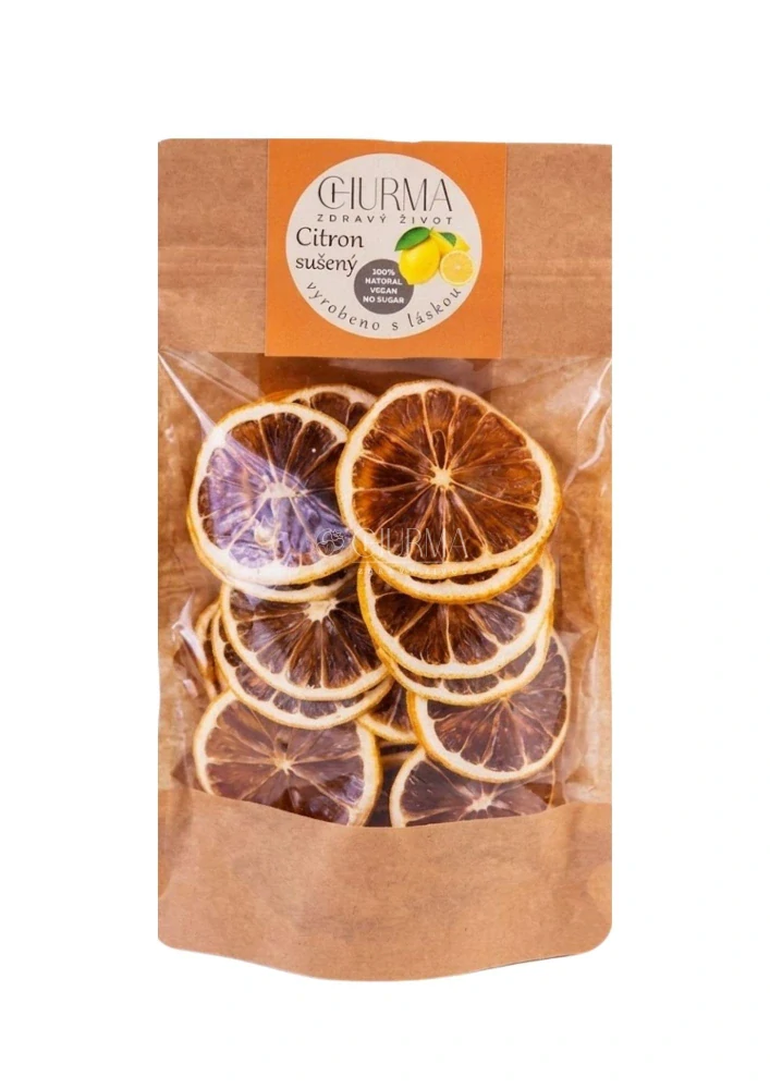 Sušené citronové chipsy