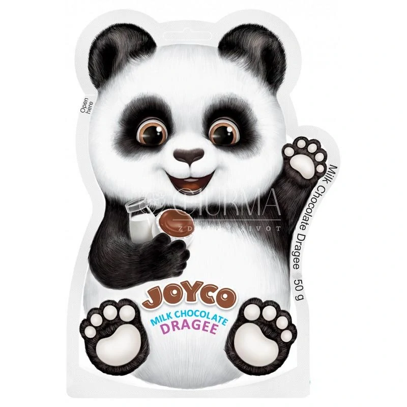 Mléčné čokoládové dražé PANDA, 150g