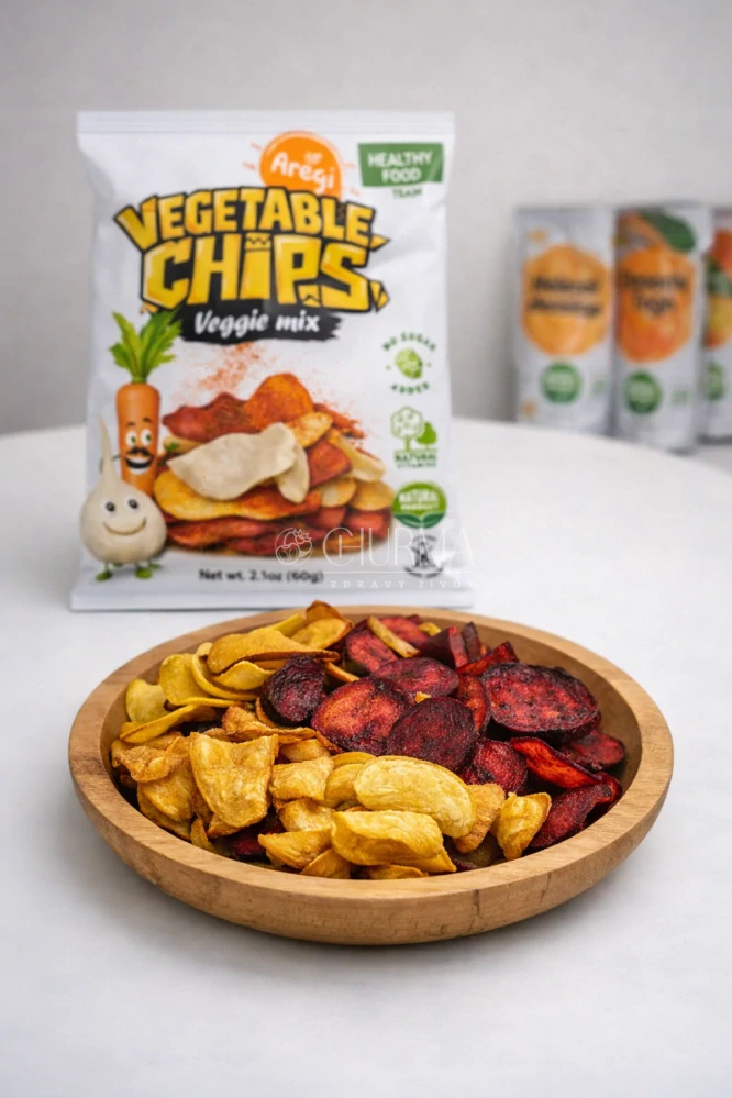 Aregi Zeleninový mix chipsy 50 g
