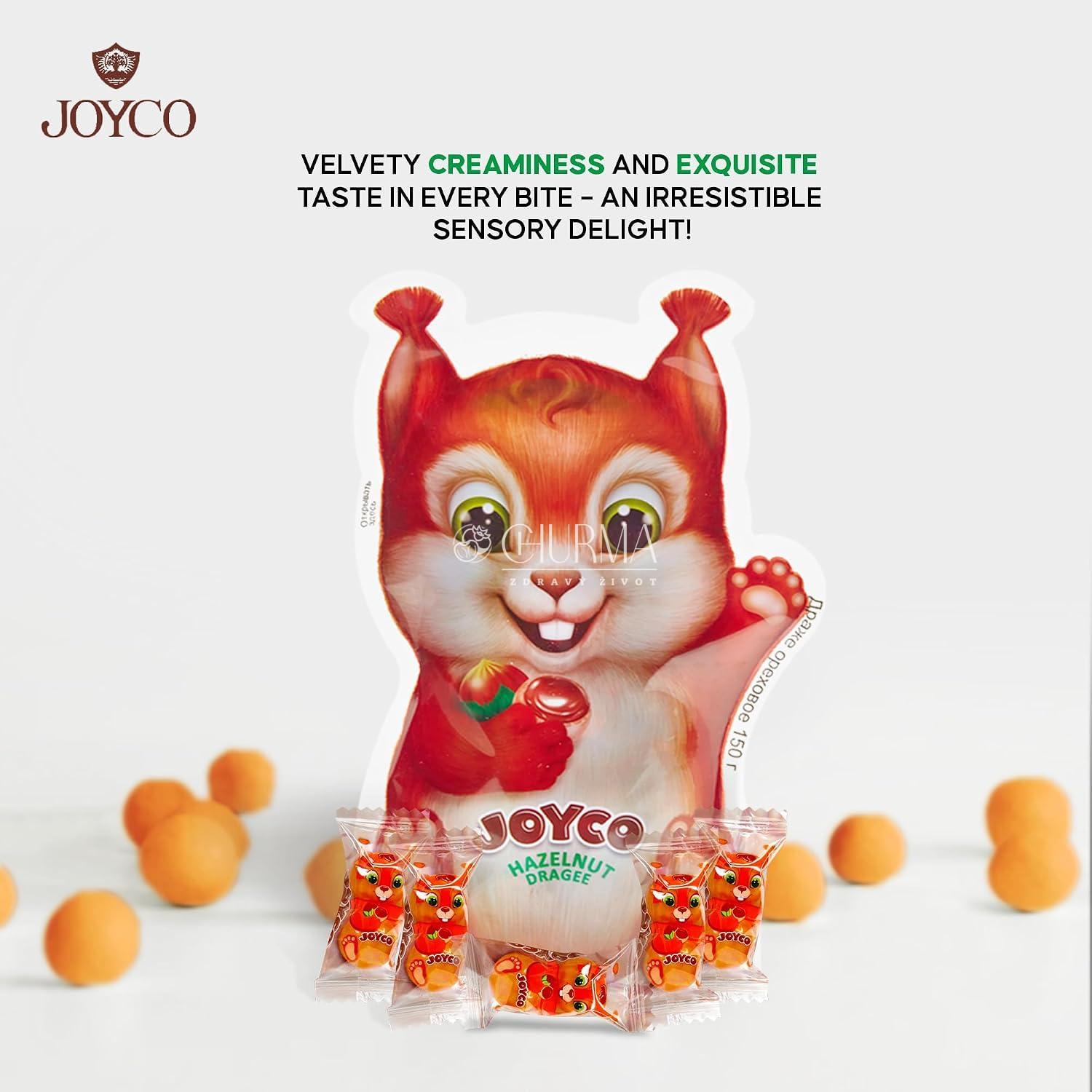 JOYCO Kakaové dražé s lískovými oříšky VEVERKA 150g