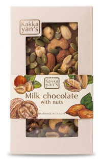 Kakkayan’s mléčná čokoláda s ořechy 85g